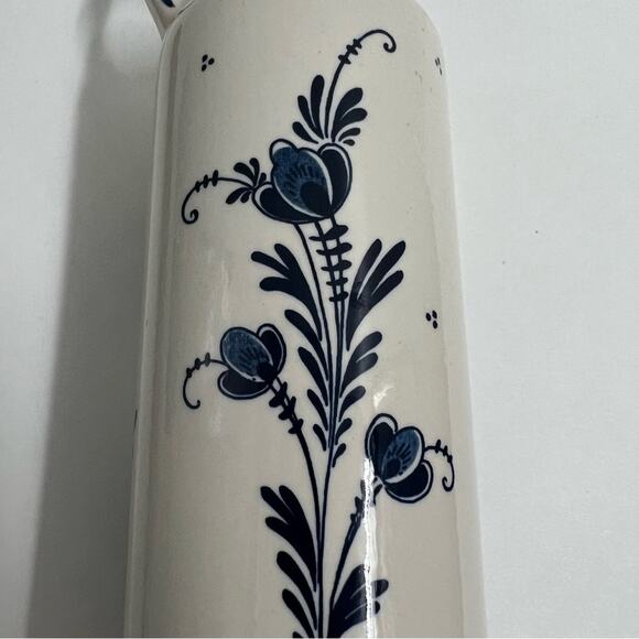 Vintage BOLS Delft Blue Corked Lidded Decanter Hand Painted Windmill Holland - Picture 11 of 12